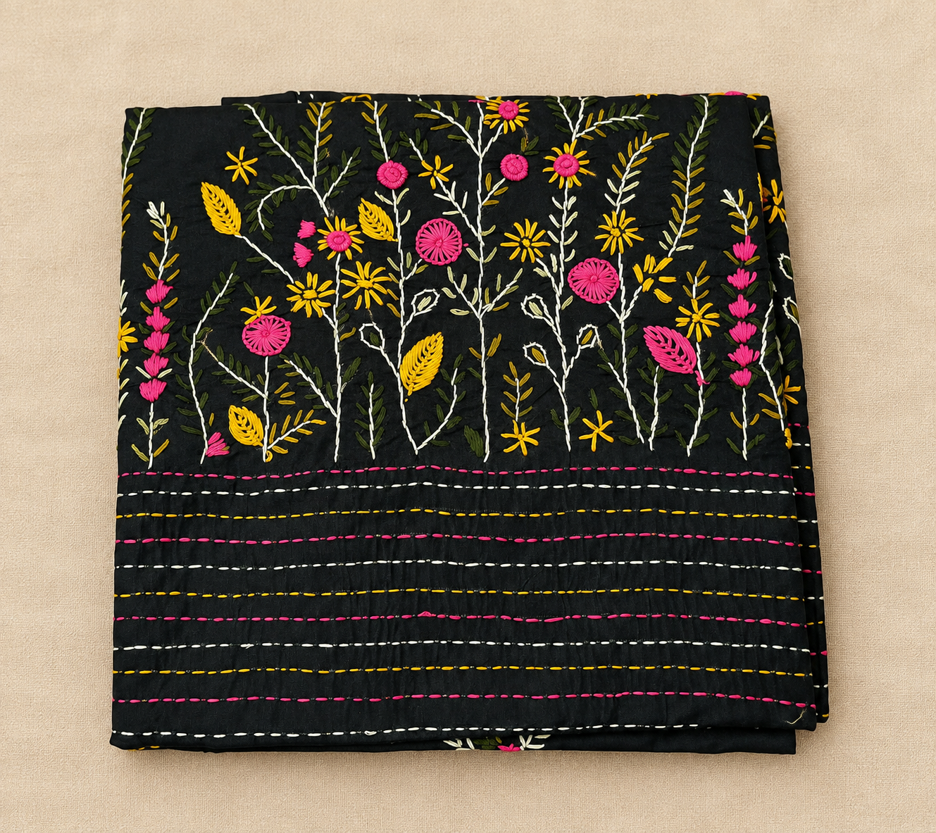 Heritage Kantha Stitch Saree